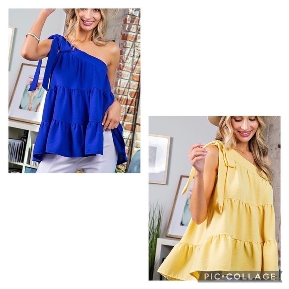 Beautiful Black One Shoulder Top - Picture 4 of 6